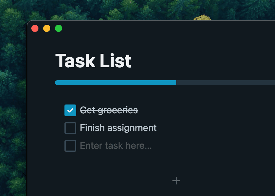 A Simple Task List App